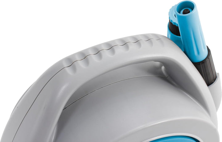 BRUNNER 7203133N Schlauchtrommel, Blau/Grau Komplette kompakte Schlauchtrommel (15m), Komplette komp