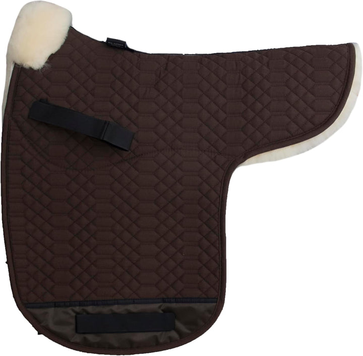Engel Reitsport Lammfell Satteldecke SADEK1 Fell in Sattellage mit Fellrand vorne mocca-med. Dressur
