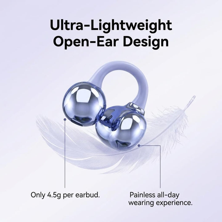 Kabellos Bluetooth Kopfhörer Open Ear 4.5g Leichte Clip On Kopfhörer mit Ohrclip Bluetooth 5.4 Ear C