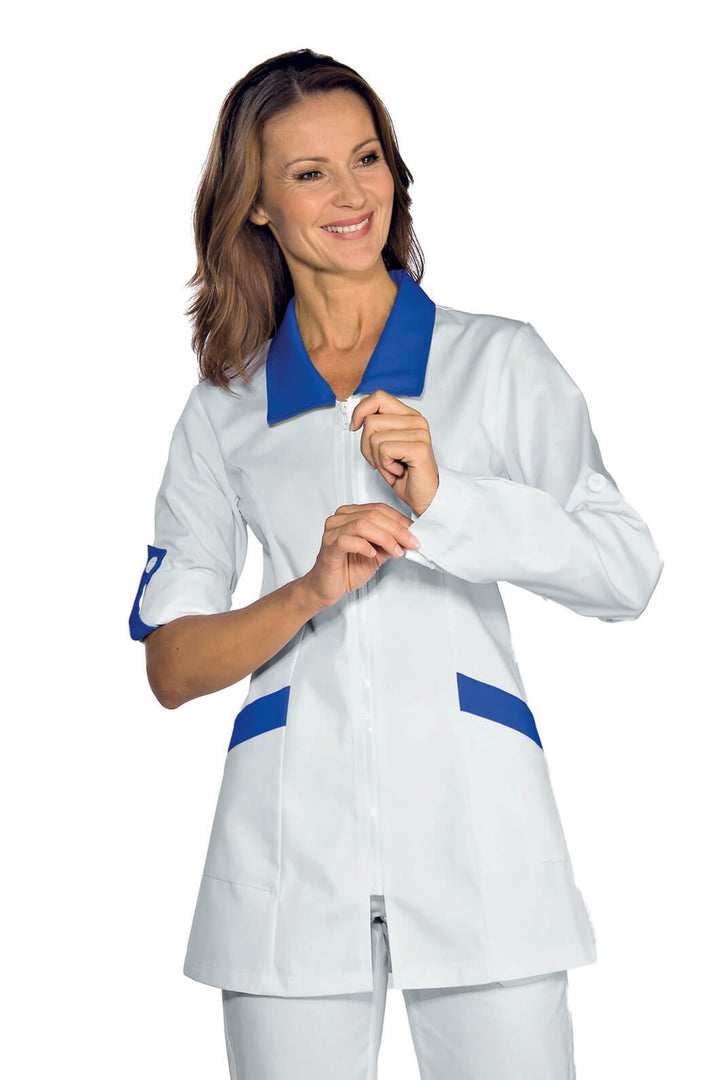 Robinson Damen Kasack Hawaii weiss+Royalblau Grösse XL