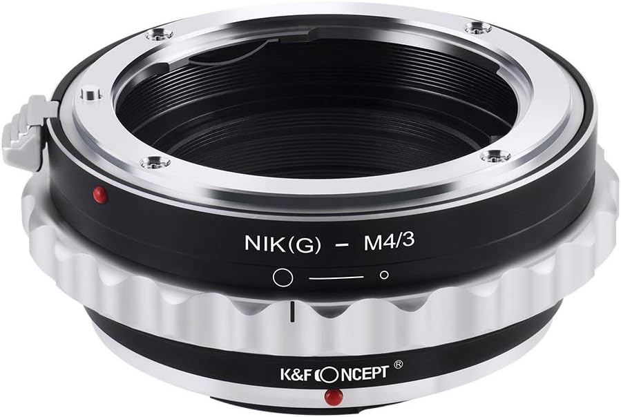K&amp;F Concept Nikon AI(G)-M4/3 Objektiv Adapter mit Blendenring für Nikon G AF-S F Objektiv auf M4/3 M