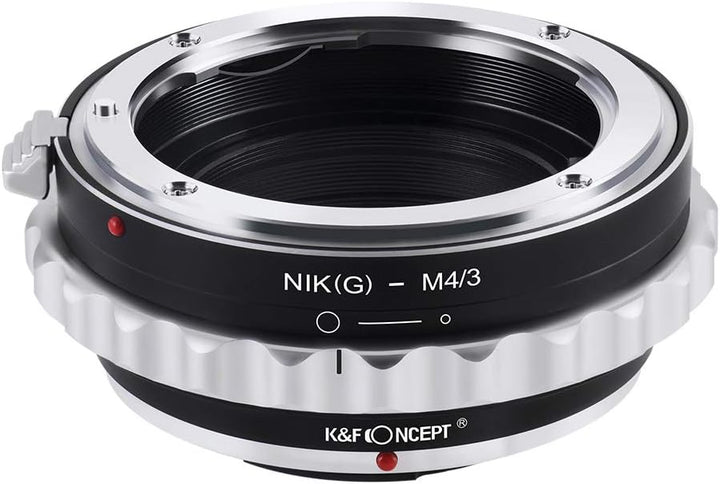K&amp;F Concept Nikon AI(G)-M4/3 Objektiv Adapter mit Blendenring für Nikon G AF-S F Objektiv auf M4/3 M