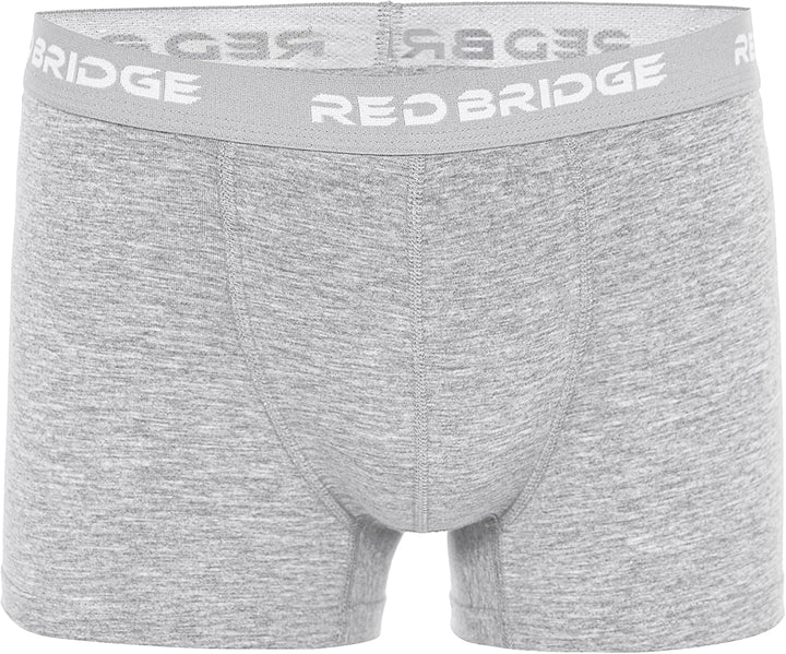 Redbridge Herren Boxershorts Set – 6er Pack enganliegende Unterhosen aus Baumwolle – Elastischer Bun