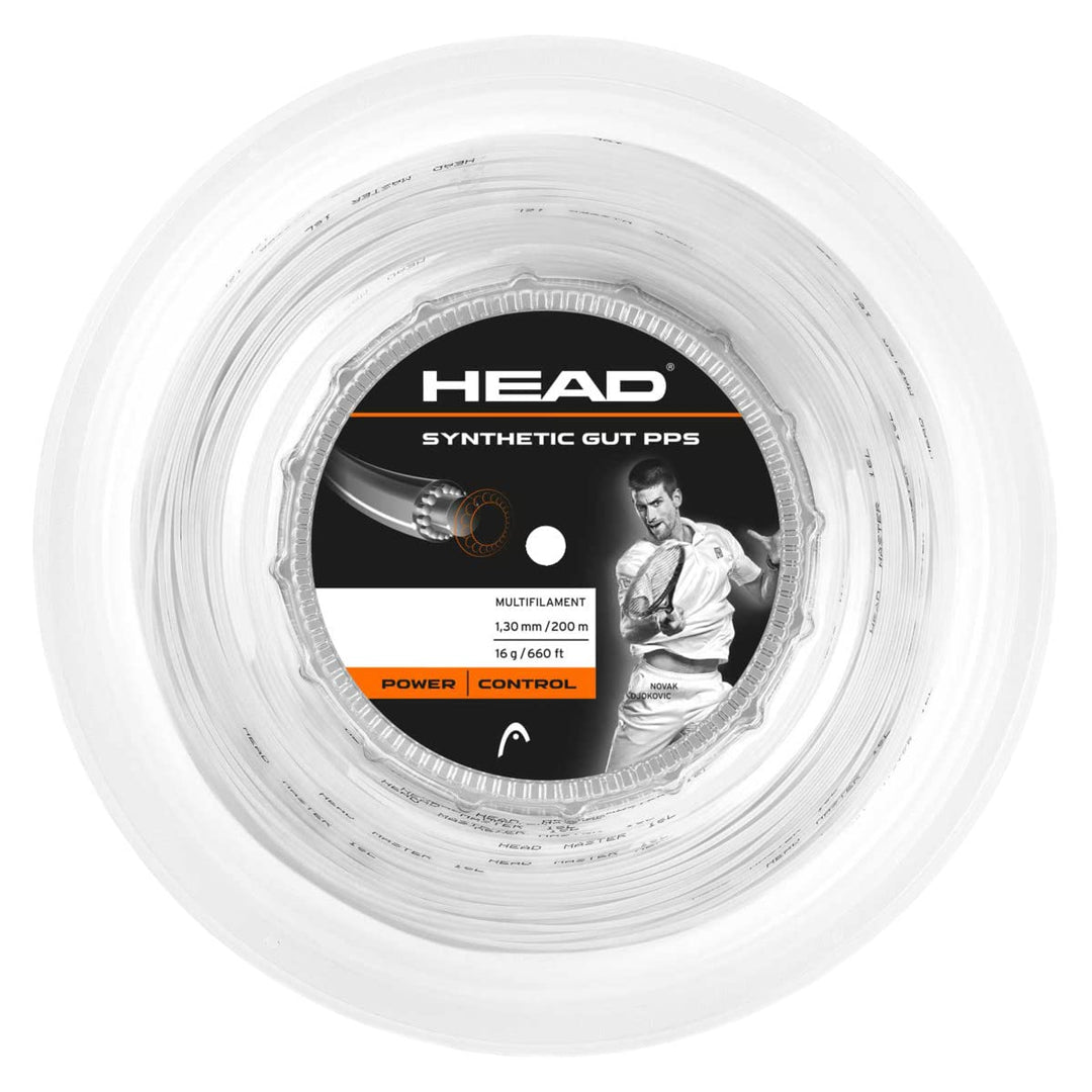HEAD Synthetische Gut PPS Tennisschlägersaite 200 m Rolle 17G, 17G