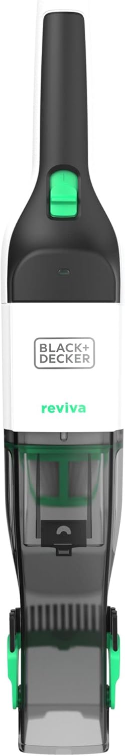 BLACK+DECKER reviva Akku-Handstaubsauger (7,2V, 2.0Ah, nachhaltiges Gehäuse aus 50V% recyceltem Plas