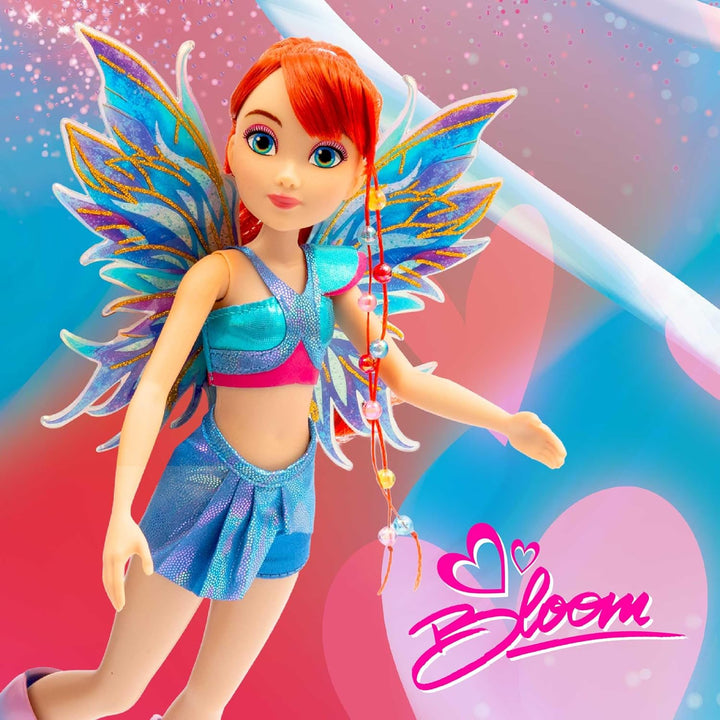 Winx Club Fairy Doll – Bloom with Glitter Wings & Articulated Joints – Magical Transformation Outfit