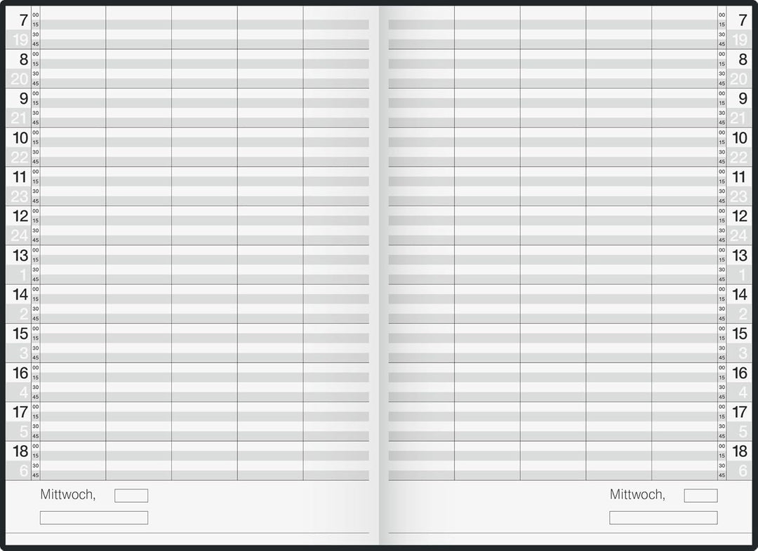 Rido Buchkalender Ultraplan Kunststoff dunkelblau Kalendarium