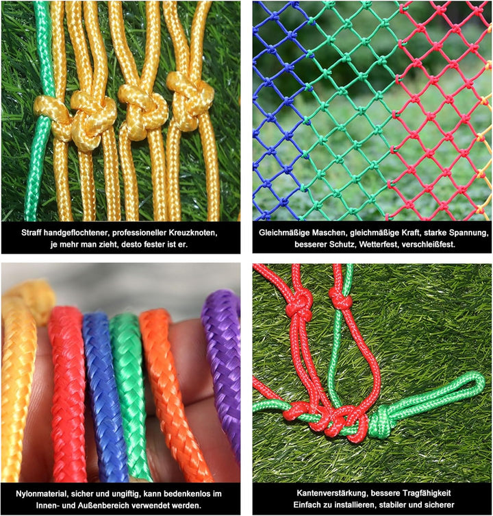 Universal Schutznetz Sicherheitsnetz für Kinder, Nylon Treppenschutznetz Balkon Katzennetz Seilnetz