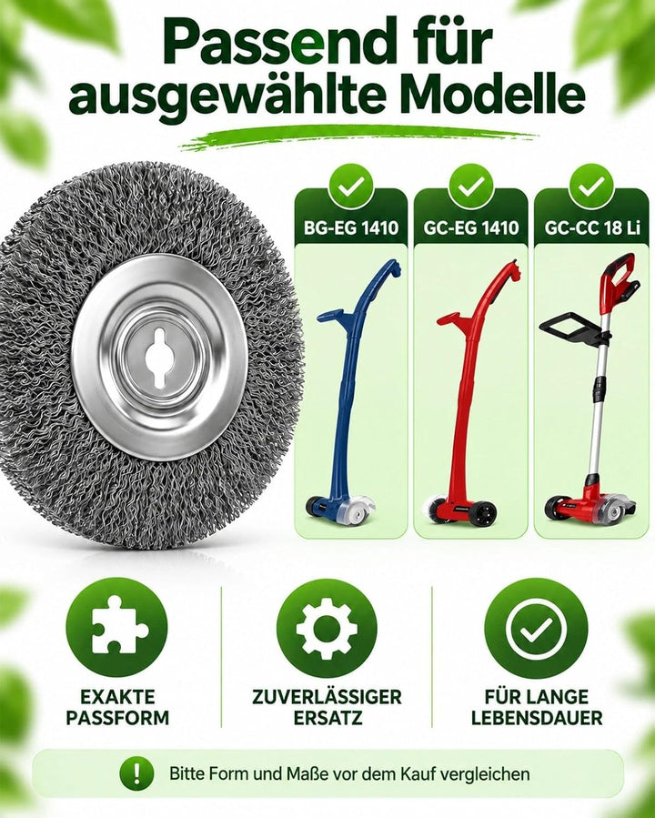 Edelstahlbürsten für Einhell Akku-Fugenreiniger – 6er Set(10mm)