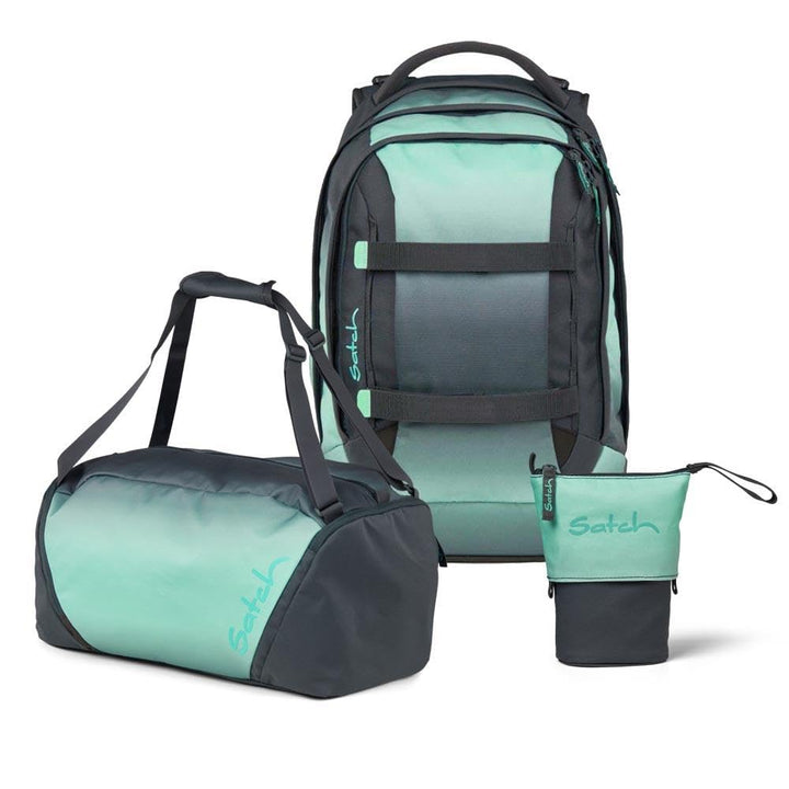 Satch Pack Pencil Slider Edition Schulrucksack Set 3tlg. inkl. Sporttasche (Gradient Mint), Gradient