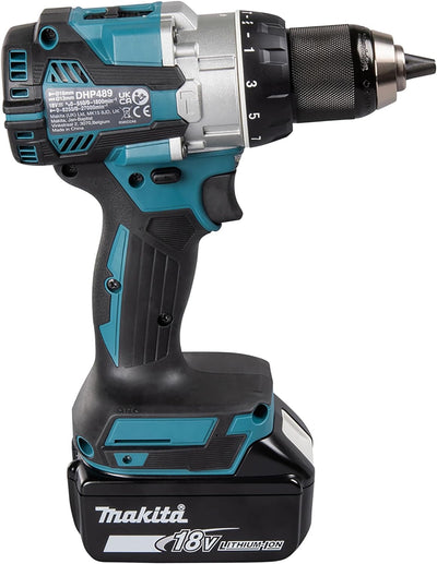 Makita DHP489RTJ Akku-Schlagbohrschrauber 18V / 5,0 Ah, 2 Akkus + Ladegerät im MAKPAC