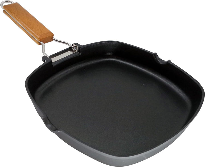 WECOOK! Ecostone Grillpfann Induktion Glatter, 28 x 28 cm, Antihaftbeschichtung ILAG Ökologisch PFOA