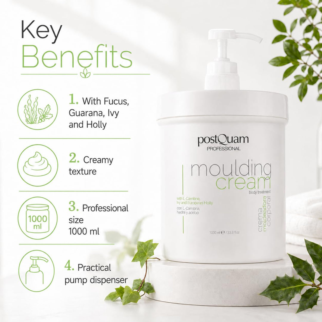 PostQuam - Anti-Cellulite Schlankheits und Straffungscreme | Formel mit Fucus, Koffein und L-Carniti