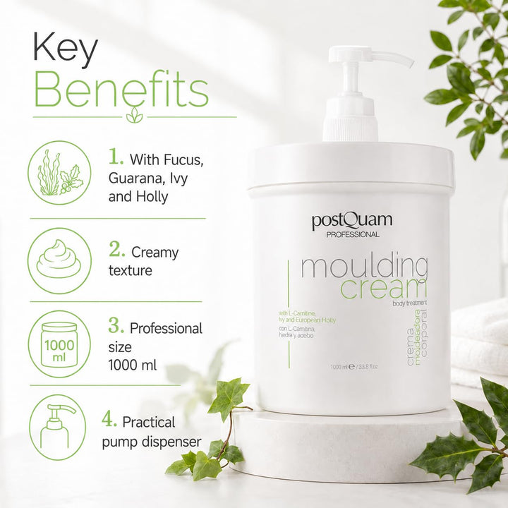 PostQuam - Anti-Cellulite Schlankheits und Straffungscreme | Formel mit Fucus, Koffein und L-Carniti