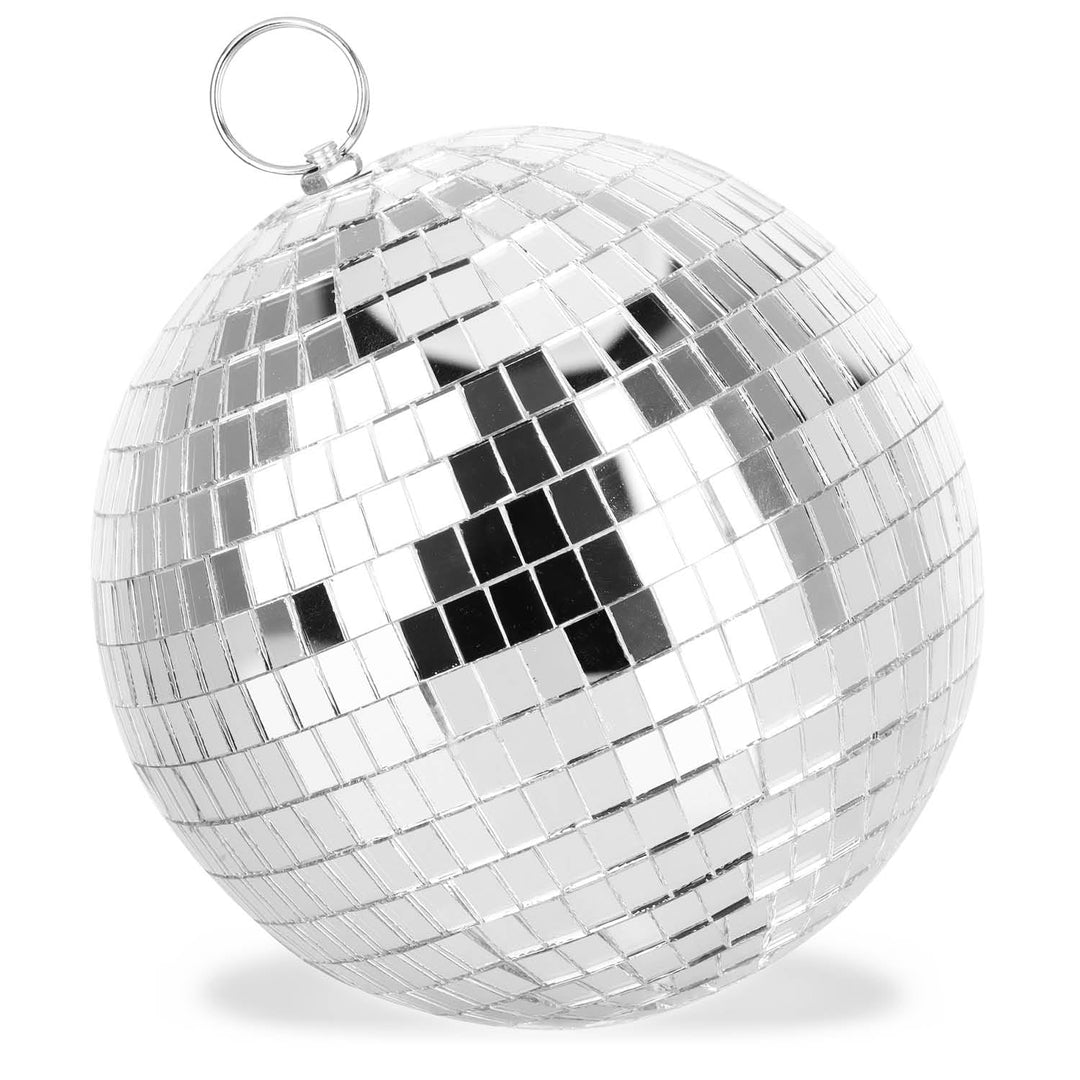 com-four® Discokugel - Spiegelkugel zum Aufhängen - Disco Ball für Party - Partykugel für Silvester,