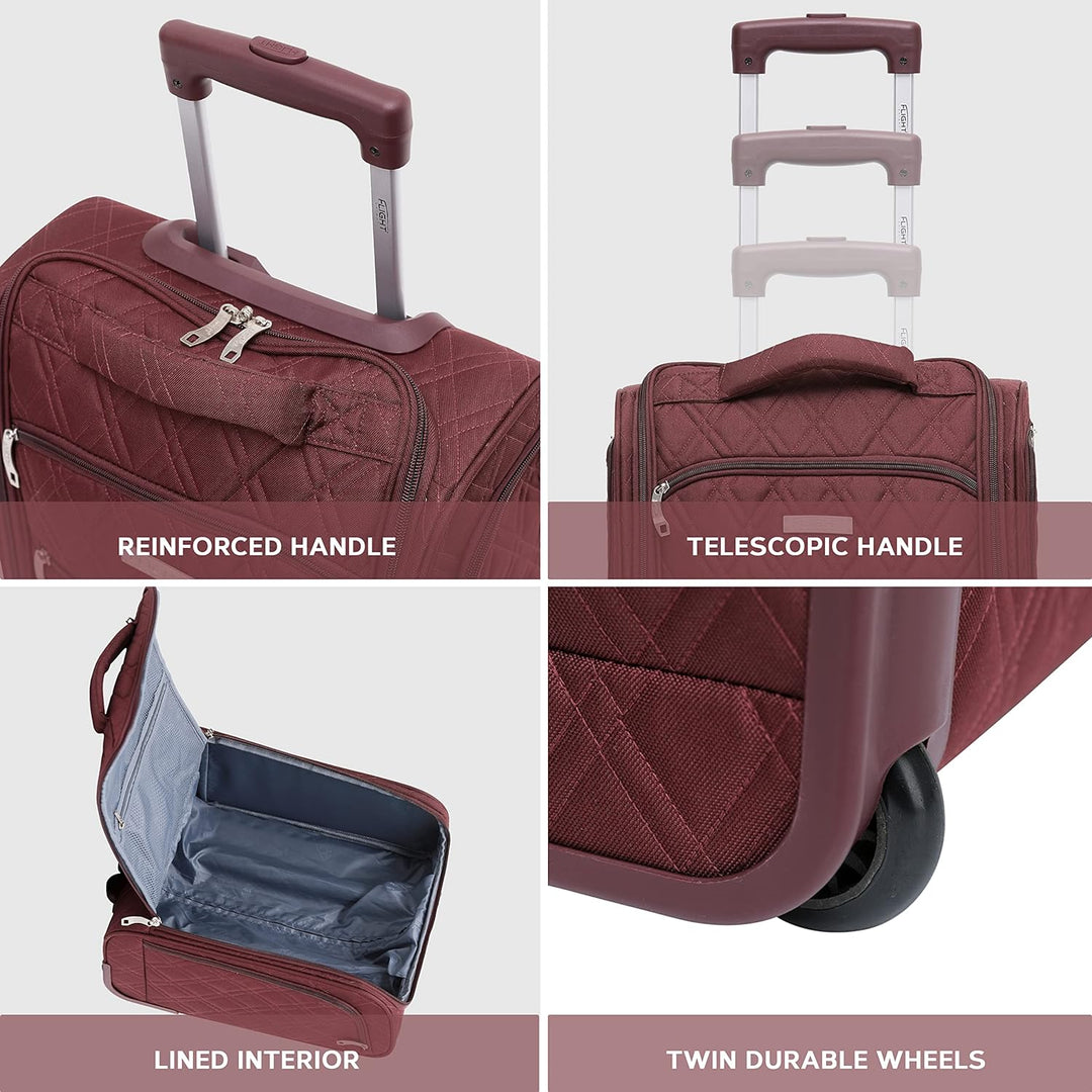 Flight Knight 45x36x20cm easyJet Underseat Carry On Non Priority Approved Handgepack Koffer - 2 Rade