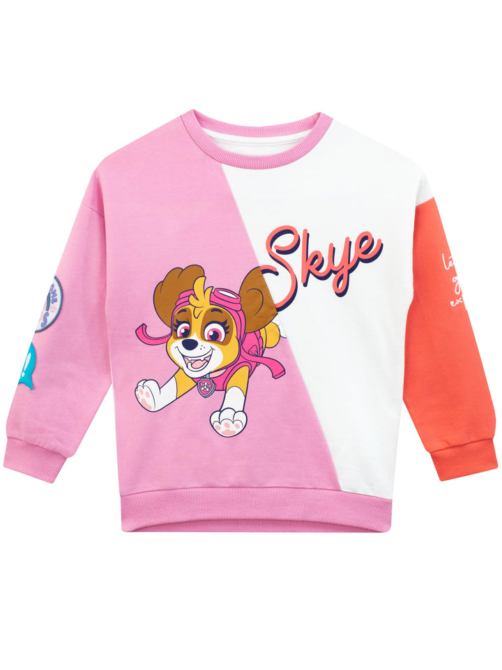PAW PATROL Pullover Mädchen | Skye Sweatshirt Kinder | Pullover Für Mädchen 128 Mehrfarbig, 128 Mehr