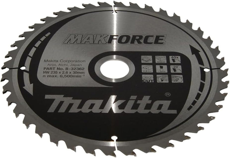 Makita MakForce Saegeblatt, 235 x 30 mm, 40Z, B-32362