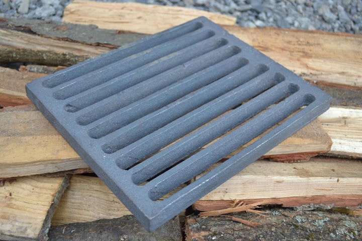 SEZAM 28 x 23 cm Gussrost Ofenrost Ascherost Gussrost verschiedene Durchmesser, Kaminrost passend Ka