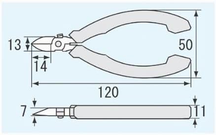 ENGINEER NS-04 Kompakter Seitenschneider für Präzisionsarbeiten, mit ESD-geschützten Griffen und kar