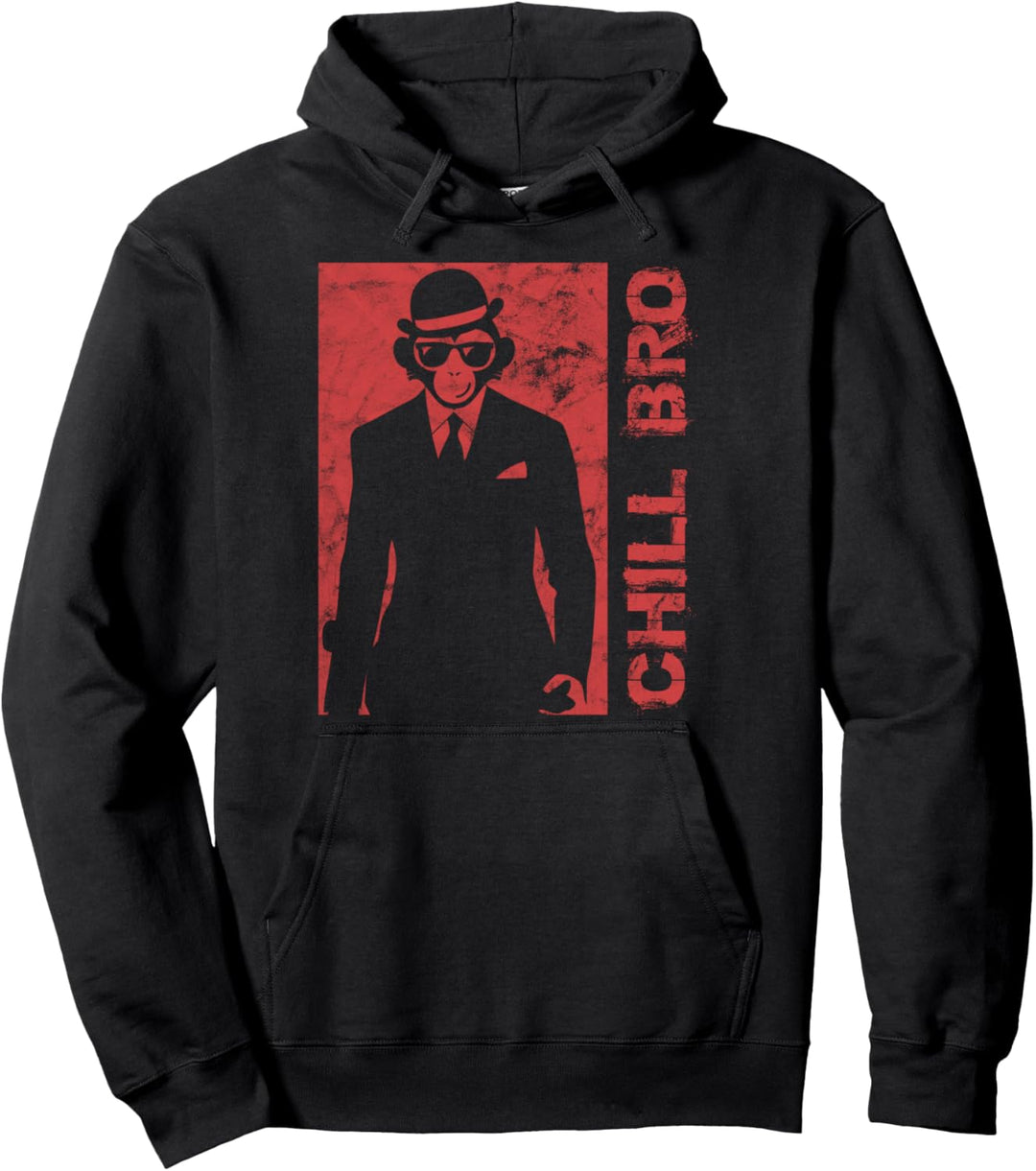 Cooler Affe Gorilla - Chill Bro Geschenk Pullover Hoodie