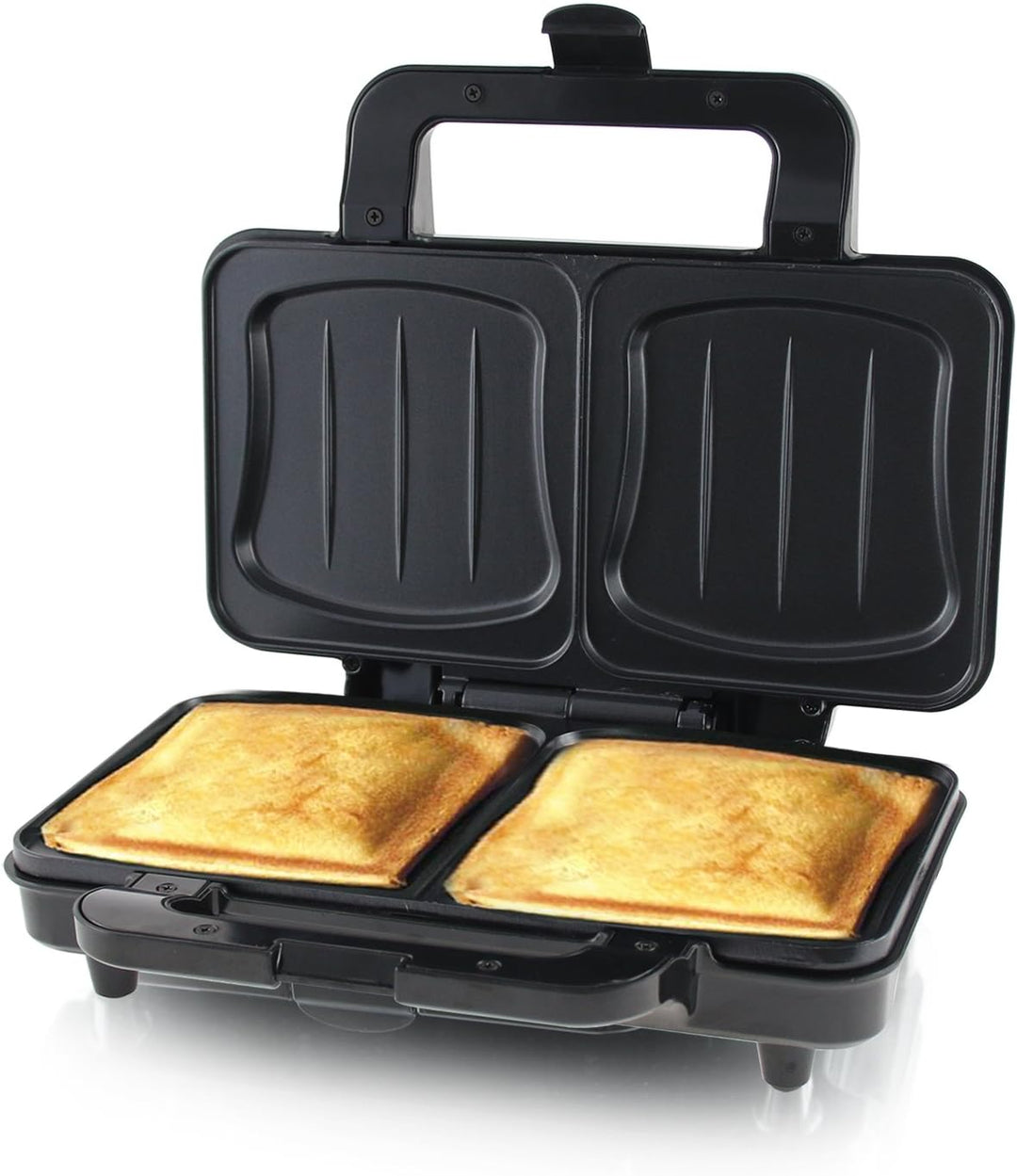 Emerio ST-109562 Sandwichtoaster, Edelstahl, Silver, XX-Large Muschelform Single, Muschelform Single