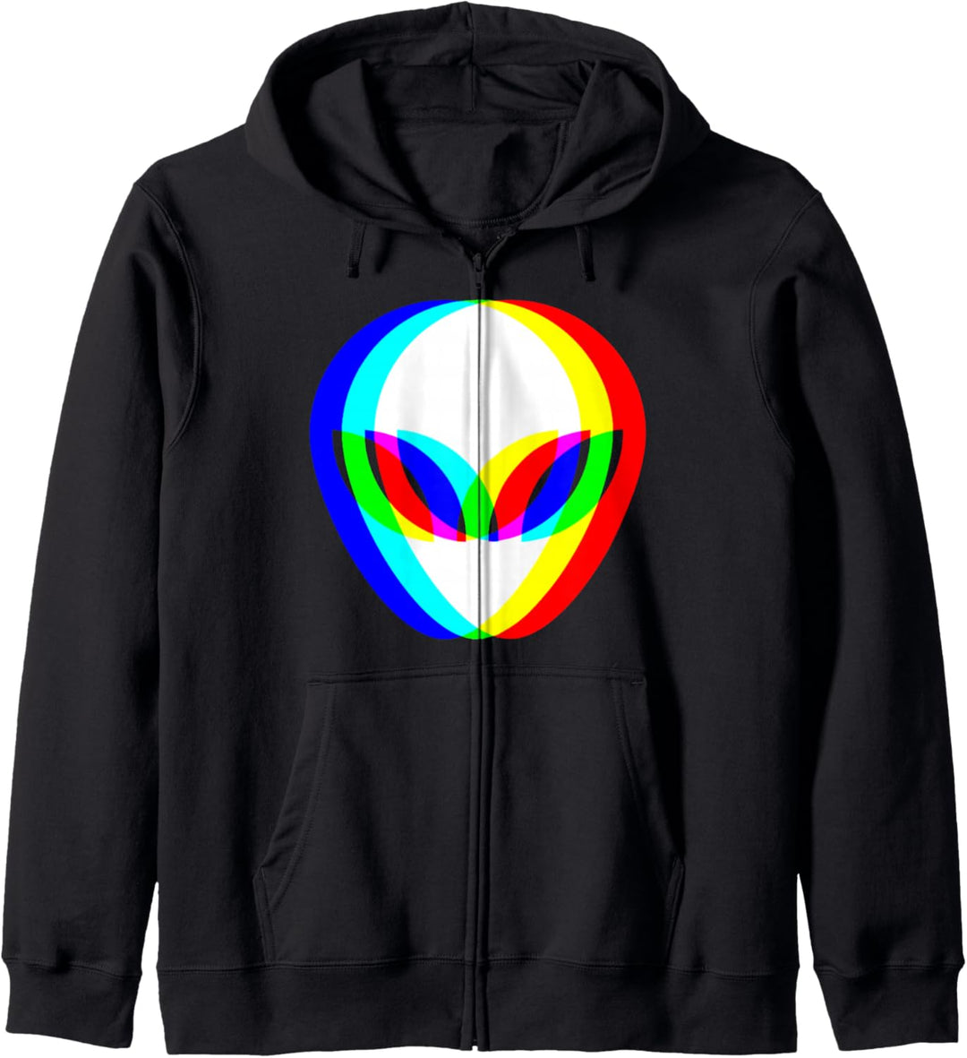 Alien Vaporwave Techno EDM Raver DJ Rave Festival Kapuzenjacke