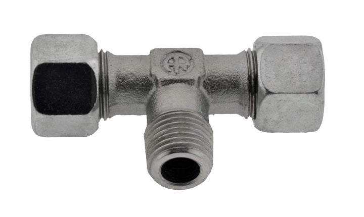 T-Schneidringverschraubung 6 L-R 1/8", Edelstahl T Stück Verschraubung leichte Baureihe