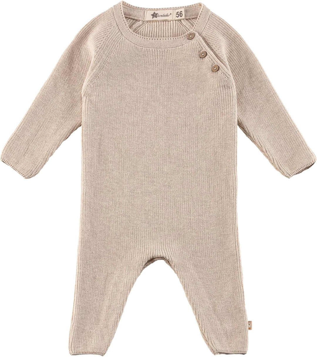 Sterntaler Overall - Unisex Einteiler aus Baumwollgarn - Baby Overall mit verdeckter Knopfleiste im