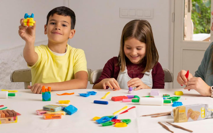 Jovi Plastilin, leicht formbare Modelliermasse für Kinder ab 2 Jahren, 15 Stangen je 350 g, sortiert