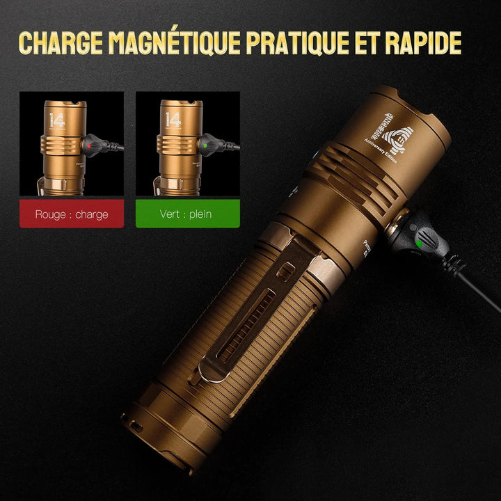 TrustFire Magnetische Taschenlampe MC5 EDC Taschenlampe 3300 Lumen LED wiederaufladbar Taschenlampe