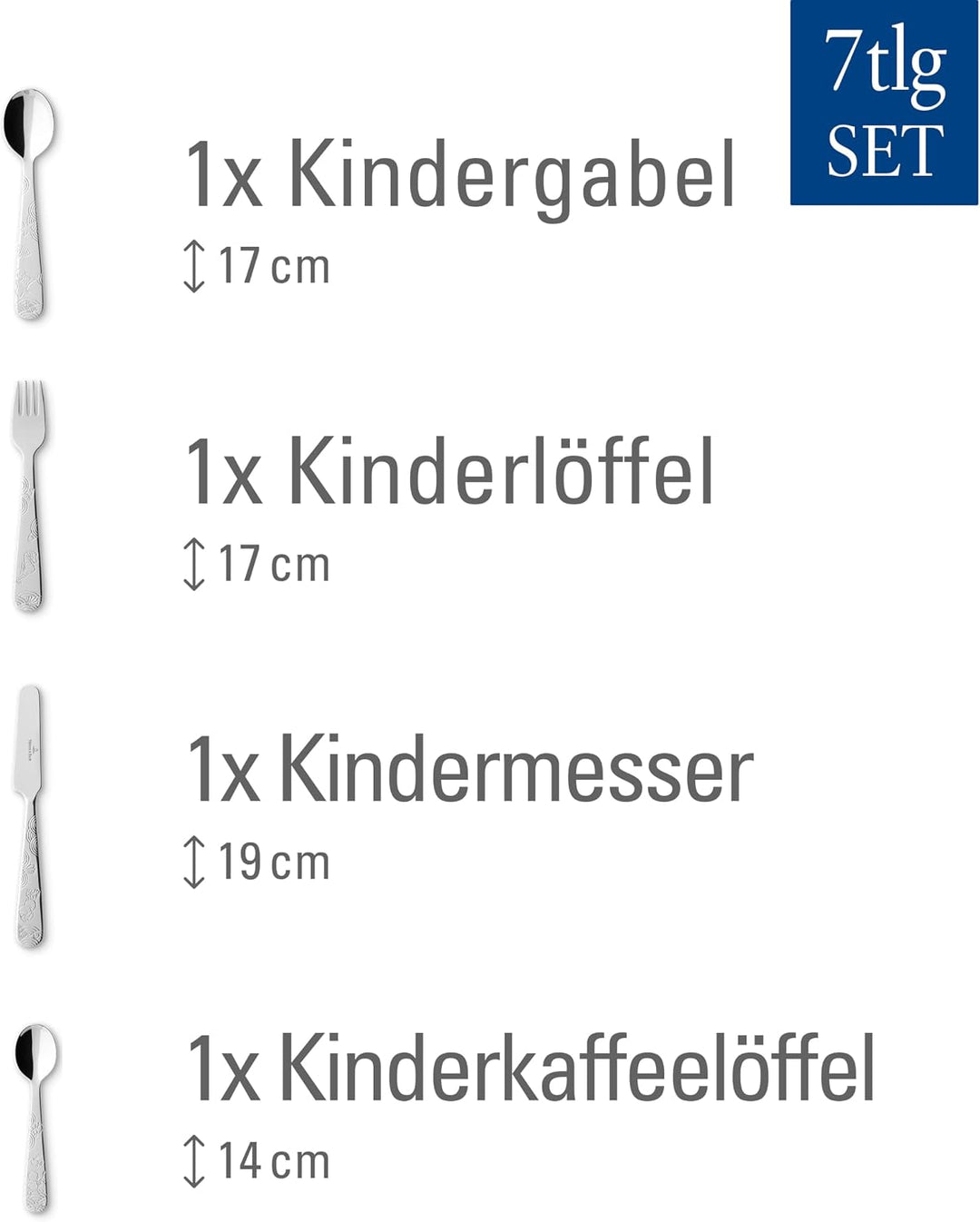 Villeroy &amp; Boch – Happy As A Bear Set Mit Kinderbesteck Und Kindergeschirr 7 Teilig, Spülmaschinenfe
