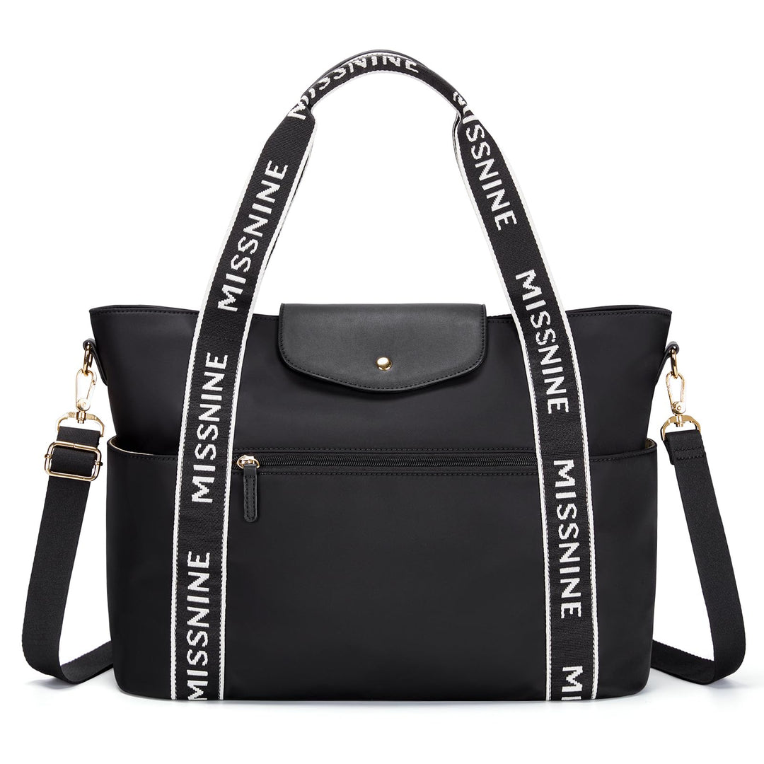 Missnine Handtasche Laptoptasche Damen 15,6-Zoll-Laptoptasche Tote Bag Leichte Arbeitstasche Shopper