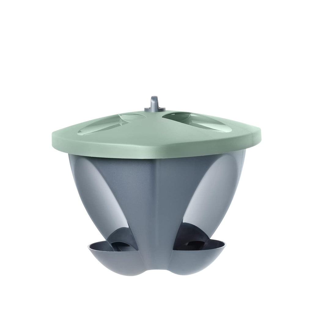 Hammerplast Vogelfutterhaus Space, 4 Liter grün-anthrazitfarben