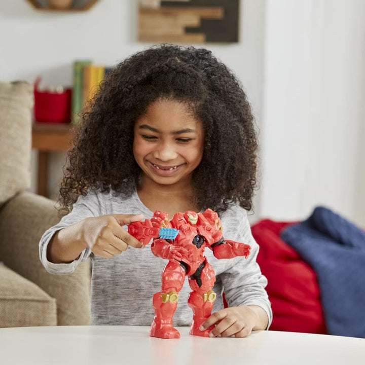 Marvel Hasbro Avengers Mech Strike Monsterjäger Jägeranzug Iron Man Spielzeug, 20 cm grosse Deluxe-F