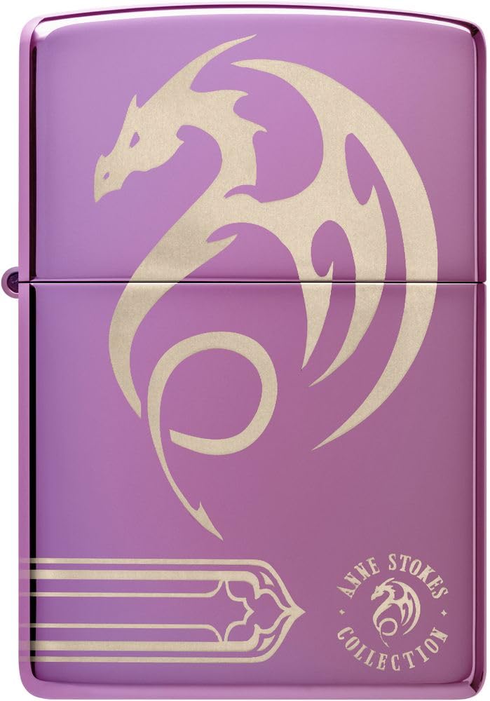 Zippo Dragon Feuerzeuge Farbig High Polish Purple - Dragon, Farbig High Polish Purple - Dragon