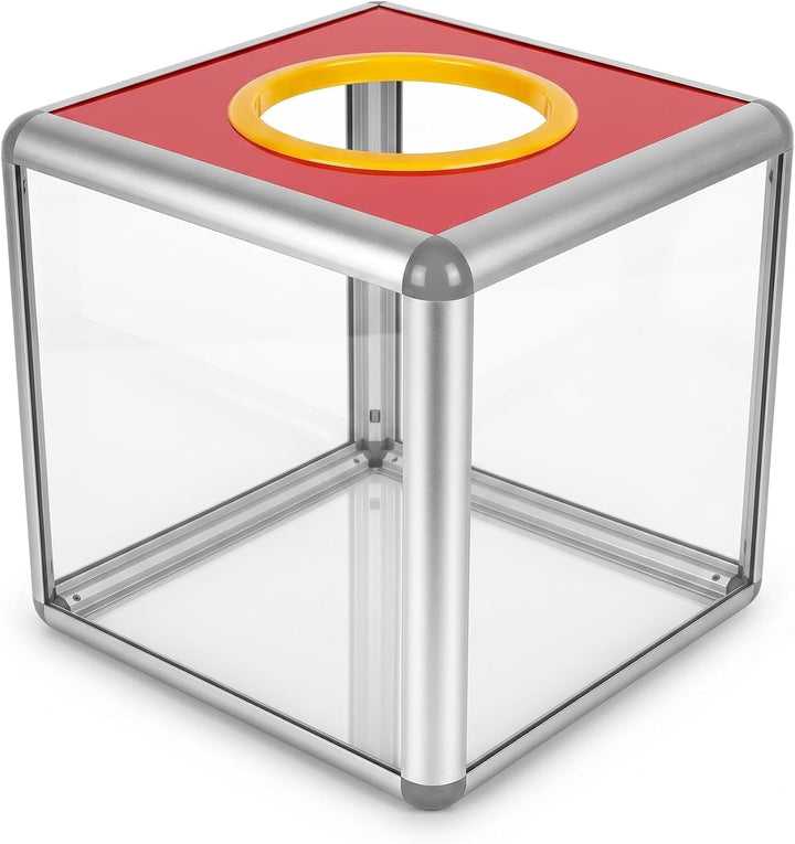 Yardwe 1 Stück Einfache Papier Lotterie Box Streich Ziehen Box Lotterie Box Quadrat Raffle Ball Spie