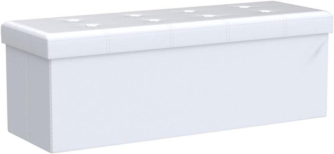 teprovo Sitzwürfel Sitzhocker Sitzbank Sitztruhe Truhe Aufbewahrungsbox faltbar, Grösse:110x38x38;Fa