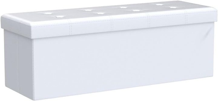 teprovo Sitzwürfel Sitzhocker Sitzbank Sitztruhe Truhe Aufbewahrungsbox faltbar, Grösse:110x38x38;Fa