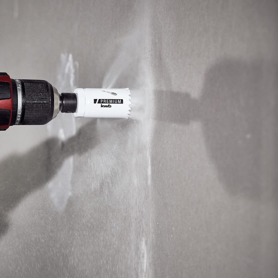 kwb HSS Bi-Metall-Lochsäge Ø 121 mm, 8% kobaltlegiert mit progressiver Vario-Zahnung und hoher Präzi