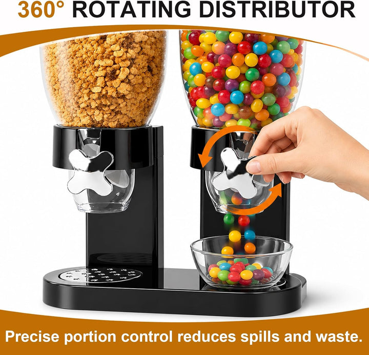 Cereal Dispenser Countertop 2L 2er Pack, Luftdichter Müslispender für die Organisation des Küchenvor