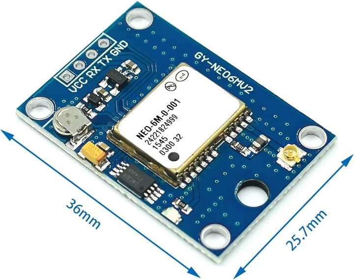 ElectroWorldFR GPS Modul NEO-6M mit EEPROM Keramik Antenne APM 2.5 NEO-6M