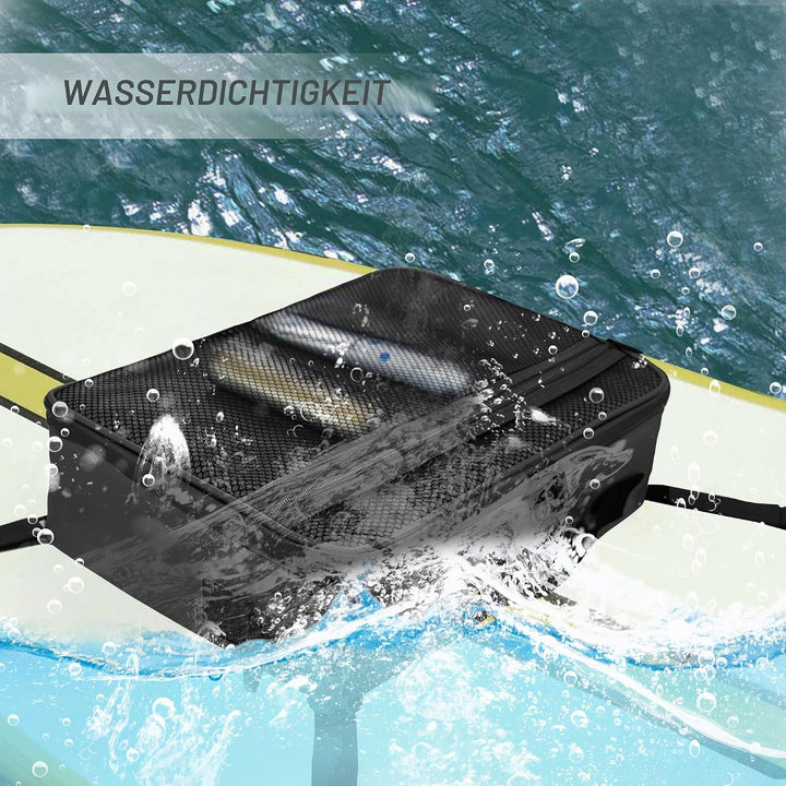 SUP Deck Kühltasche – Decktasche wasserdicht, Seitengriff, Schultergurt, Netztasche oben, Deckzubehö