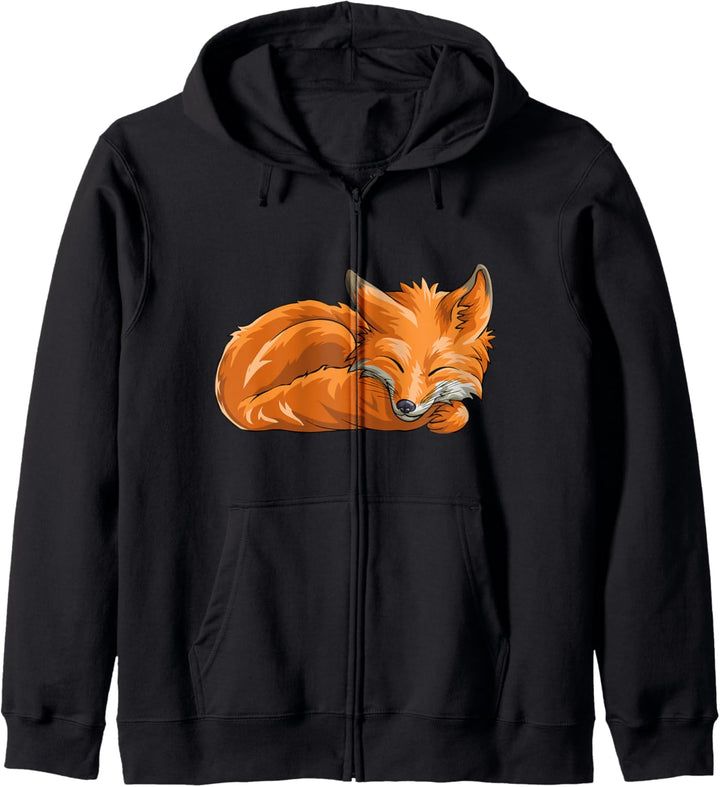 Sleeping Fox Animal Funny Woodland Creature Gift Kapuzenjacke