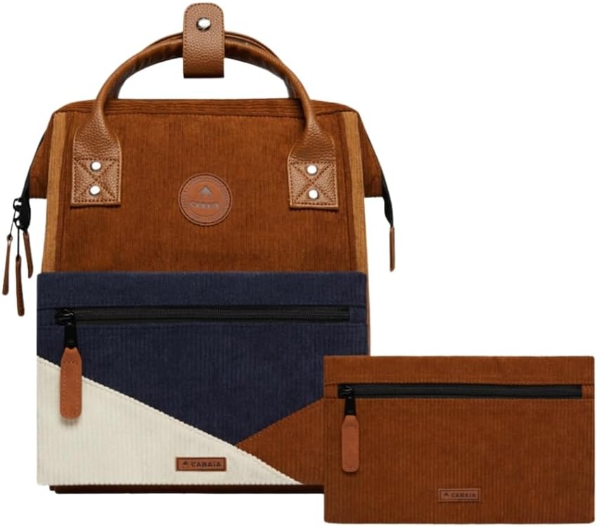 Cabaïa - Rucksack - Adventurer + 2 Vordertaschen - Wasserabweisend - Tagesrucksack - Modell Paris S