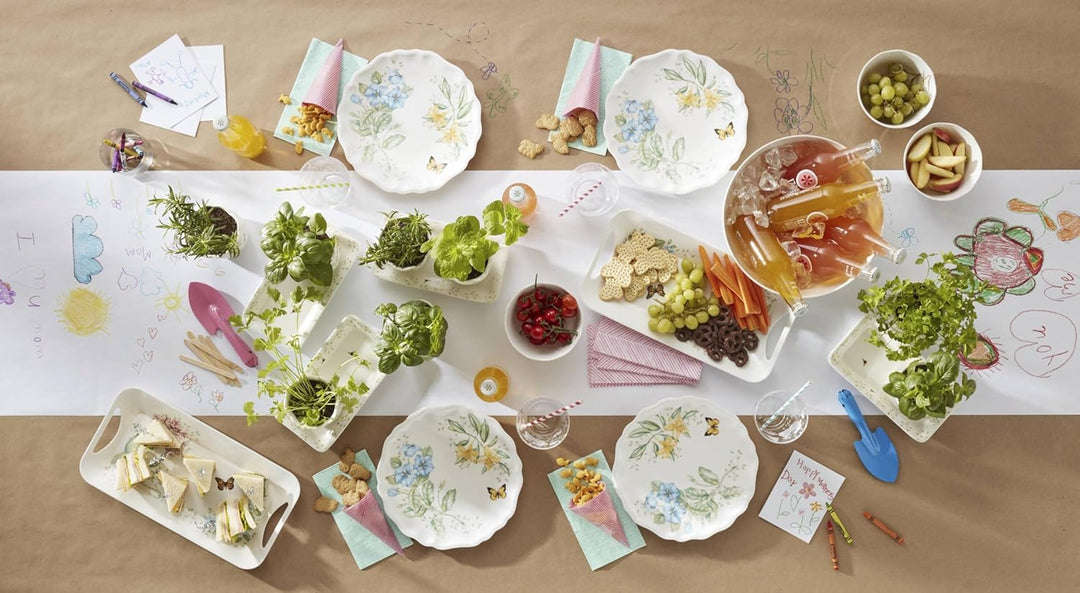 Lenox Butterfly Meadow Hors d'Oeuvres Tablett, Melamin, 1 Stück Serviertablett, Serviertablett