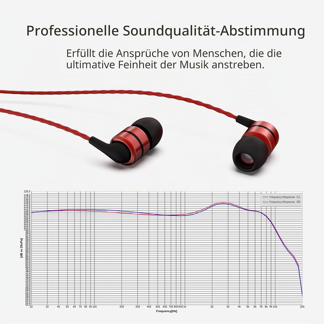 SoundMAGIC E80 Kabelgebundene Ohrhörer ohne Mikrofon, Audiophile HiFi-Stereo-Kopfhörer, geräuschisol