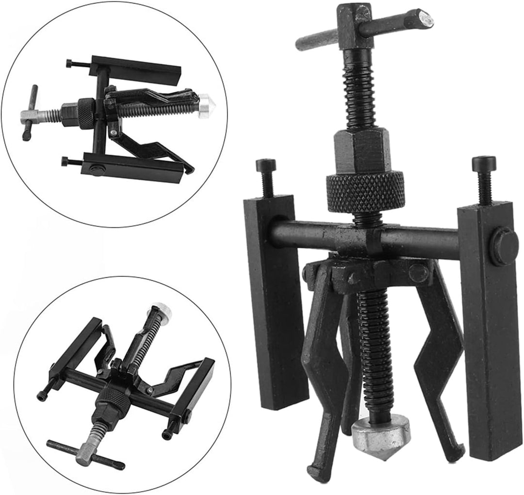 3 Backenabzieher, Abzieher für Krallen, Innenabzieher, extern, wendbar, Innenlager für Motorrad, Aut