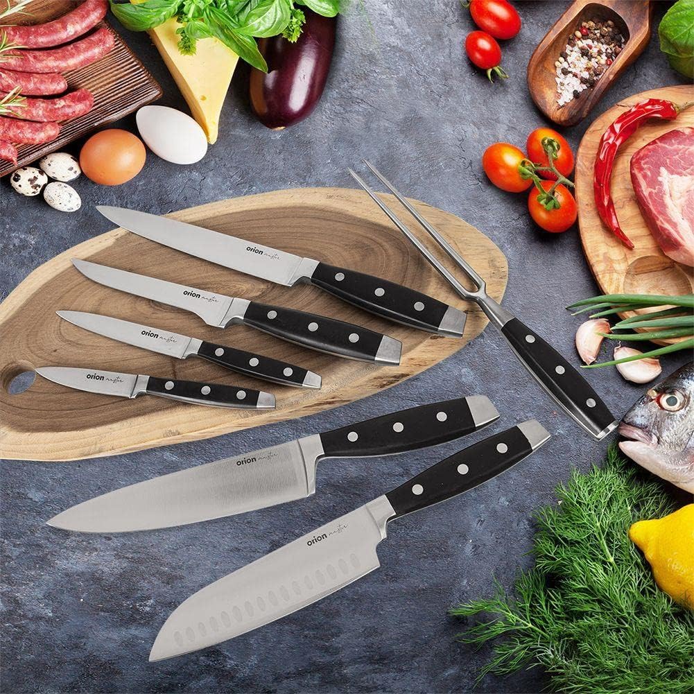Grillgabel Fleischgabel Küchengabel aus Stahl für Grill, 30 cm