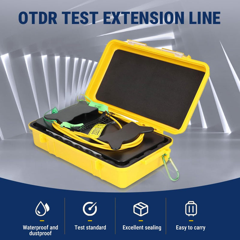 Uadme Glasfaserkabel, OTDR Launch Cable Box, Glasfaser-Kabel SC/APC auf SC/APC Simplex Singlemode 9/